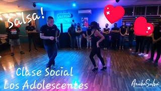 Clase Social  Los Adolescentes  Salsa Demo by ArubaSalsa [upl. by Sukcirdor8]