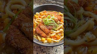 EP 5 JAPANESE CURRY UDON WITH TEMPEH KATSU🍛 japanesefood curryudon katsu veganrecipes tempe [upl. by Georges]