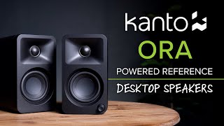 Kanto ORA Desktop Speakers USBC Bluetooth 50 a subwoofer out amp more [upl. by Imnubulo]