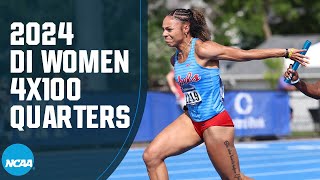 Womens 4x100 relays  2024 NCAA Outdoor Track and Field East and West Quarterfinals [upl. by Ahsiem157]