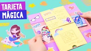 TARJETA MÁGICA DE CUMPLEAÑOS  MI HISTORIA DE YOUTUBE  Semana Crafty ✎ Craftingeek [upl. by Rekrap]