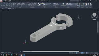 Realizzare in 3D su Autocad le due parti di una BIELLA utilizzando TRANCIA  Prof Paolo Mosca [upl. by Anitniuq]