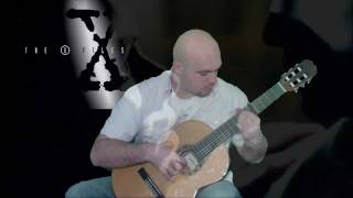 XFiles Theme On Classical Guitar  TabScoreampGP5 File HD HQ [upl. by Atselec431]