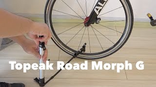 Topeak Road Morph G Bike Pump with Gauge Unboxing and Testing [upl. by Feeley]