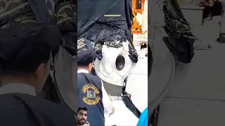 Masjid al Haram’s🥀Gilaf Repairing 🕋🏃👈 trending shorts [upl. by Watkin]