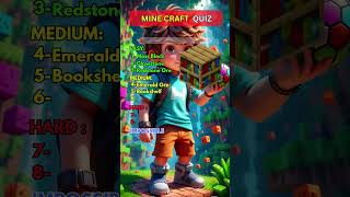 Minecraft Quiz🤔 minecraft shorts quiz shortsfeed minecraftshorts [upl. by Kotta]