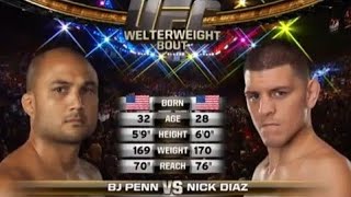 Nick Diaz vs BJ Penn Full Fight [upl. by Nerhe]