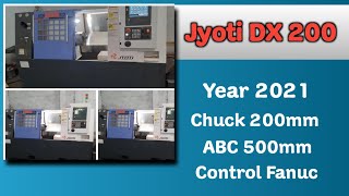 Used Indian make cnc  Jyoti Dx200 5A cnc turning [upl. by Aniara700]