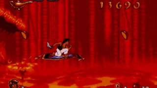 Aladdin game Sega Genesis 16 bit music songs [upl. by Juakn]