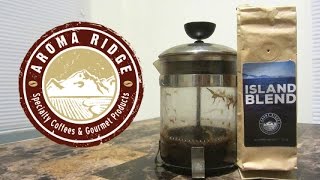 Aroma Ridge Island Blend Coffee Review [upl. by Shig]