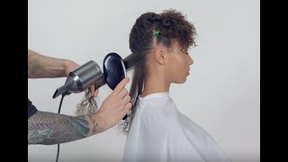 How to blow dry curly hair [upl. by Lavoie]