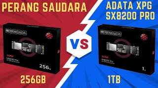 Perang Saudara  SSD NVME Adata XPG SX8200 Pro 256GB Vs 1TB [upl. by Aivon456]