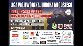 LIGA WOJEWĂ“DZKA JUNIORA MĹODSZEGO 18112024 CZARNI OLECKO  UKS JEDYNKA KODO MORÄ„G [upl. by Goodill]