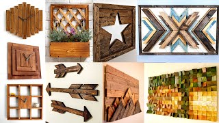 100 Wooden Wall Art amp Decoration Ideas For Modern Home [upl. by Sedrul]