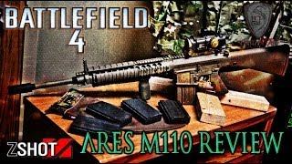 ARES M110 SNIPER RIFLE  REVIEW  ZSHOT  GUNS OF BATTLEFIELD 4 [upl. by Halsy147]