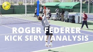 Roger Federer Kick Serve Analysis  BNP Paribas Open 2013 [upl. by Spiegleman]