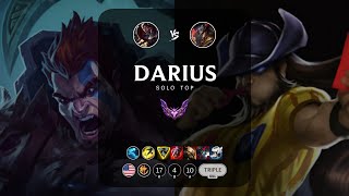 Darius Top vs Twisted Fate  NA Master Patch 144 [upl. by Coffee]