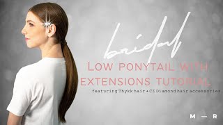 Low ponytail with extensions tutorial [upl. by Nnuahs]