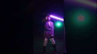 Spinning the iconic Mace Windu lightsaber by NEO Sabers [upl. by Dail164]