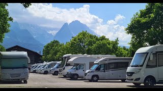 Stellplatz Camp am Wank in GarmischPartenkirchen Wohnmobilstellplatz Camp am Wank an der Wankbahn [upl. by Nemajneb]