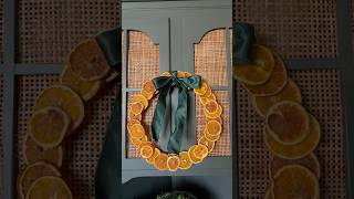 DIY Dried Orange Wreath christmas cozychristmas wreathmaking [upl. by Royden]