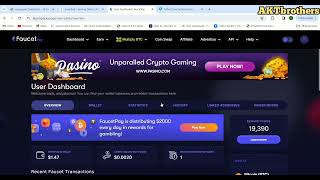 1 dollar in 60 minutes  Faucet pay earn 2024  Website no 1 [upl. by Bauske552]