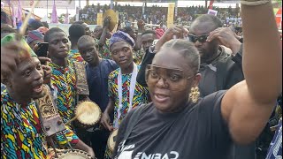 ENIOLA BADMUS K1 DE ULTIMATE GBENGA DANIEL K1 WIFE DAPO ABIODUN AT OJUDE OBA IJEBUODE 2024 [upl. by Naldo]