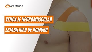 Vendaje neuromuscular para la estabilidad de hombro [upl. by Airdnek]