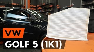 Så byter du kupefilter på VW GOLF 5 1K1 AUTODOCLEKTION [upl. by Vatsug]