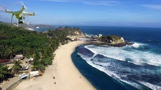 Pantai Klayar Pacitan  Drone Video  Best Traveling to Klayar Beach [upl. by Etnaled]