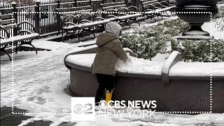 NYC breaks snowless streak after more than 700 days [upl. by Oderf]