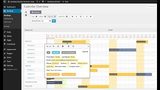 Booking Calendar Legacy Version  overview of booking admin menu [upl. by Nohshan]