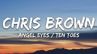 Chris Brown  Angel Numbers  Ten Toes Lyrics [upl. by Adyol]