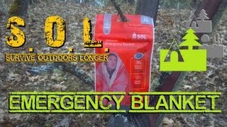 SOL Survive Outdoors Longer Emergency Blanket [upl. by Ujawernalo325]