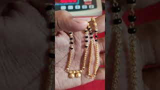 latest gold mangalsutra designs with weight amp pricegold mangalsutra mini ganthan designs [upl. by Aibos]