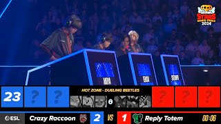 Crazy Raccoon VS Reply Totem  Brawl Stars World Finals 2024  Day 3 [upl. by Presley]