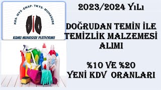 TEMİZLİK MALZEMESİ ALIMI 20232024 [upl. by Lori]