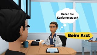 Beim Arzt  Deutsch lernen mit Dialogen [upl. by Haroppiz]