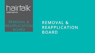 The hairtalk Removal amp Reapplication Board for hair extensions [upl. by Hnad75]