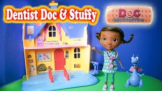 Dentist Doc and Stuffy a Doc McStuffins YouTube Toy Review [upl. by Ihcelek930]