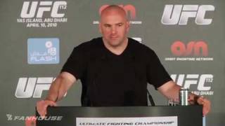 UFC 112 Dana White quot Anderson Silva Doesnt Deserve a GSP Fight after that Performancequot [upl. by Aseel]