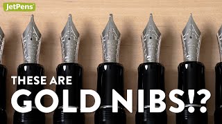 Gold Nib Fountain Pens EXPLAINED [upl. by Annaierb106]