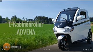 E Kabinenroller Advena 45 kmh 25 kmh  Mopedauto Mofaauto Microcar Elektromobil  Elektro [upl. by Cowen909]