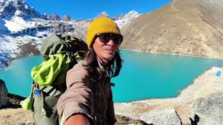 Trekking EBC in Nepal day9amp10 dzongla—dragnag—Gokyo  include Gokyo ri [upl. by Anirtek]