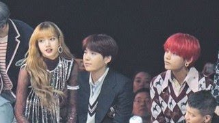 BTS Taehyung x Lisa BLACKPINK  Taelice moments MMA 2018 [upl. by Nocaed]