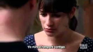 Glee 2x01  Finn and Rachel kiss [upl. by Nnagem]