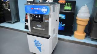 OceanPower Soft Ice Cream Machine OP138C Operation video [upl. by Onirotciv]