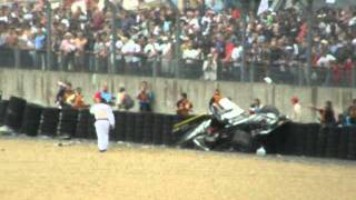 Spectator View Le Mans 2011 Crash Allan McNish [upl. by Alisia620]