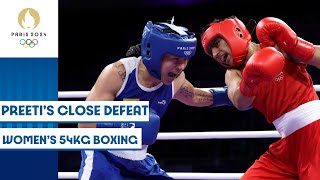 Preeti out of womens boxing 54kg round of 16 🥊  Paris 2024 Highlights [upl. by Procto]