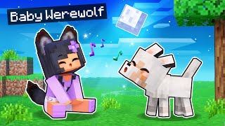 Playing Minecraft As A BABY WEREWOLF [upl. by Clerk]